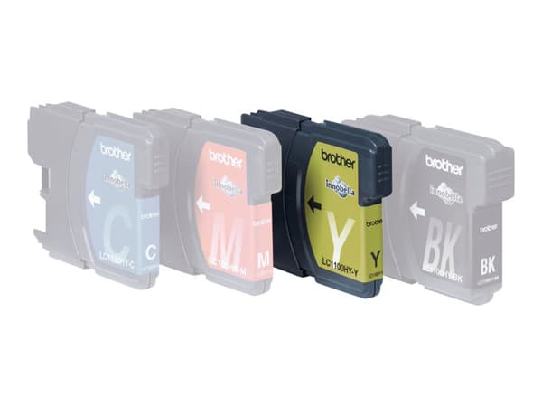 Brother LC1100HYY - Høy ytelse - gul - original - blekkpatron - for Brother DCP-6690CW, MFC-5890CN, MFC-6490CW