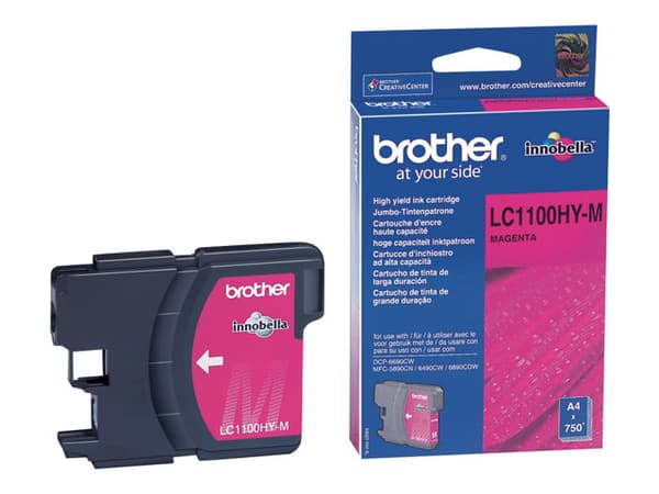 Brother LC1100HYM - Høy ytelse - magenta - original - blekkpatron - for Brother DCP-6690CW, MFC-5890CN, MFC-6490CW