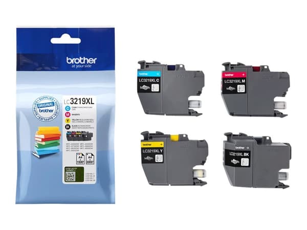 Brother LC3219XL Value Pack - 4-pack - XL - svart, gul, cyan, magenta - original - bläckpatron - för Brother MFC-J5330, J5335, J5730, J5930, J6935; B