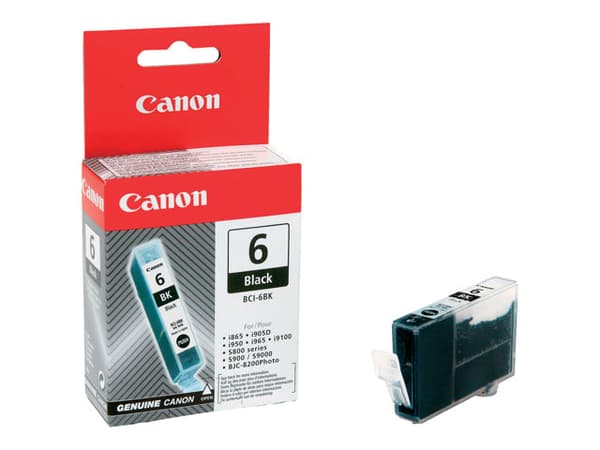 Canon BCI-6BK black SECU bläckpatroner Original Svart
