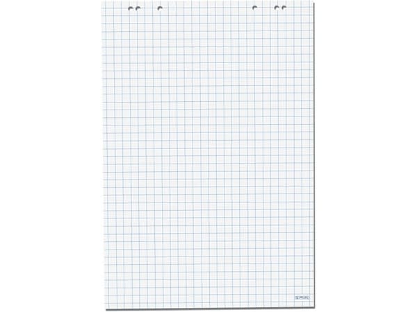 Herlitz flippoverblokk 68x99cm 20 kvadratiske ark FSC Mix 5stk