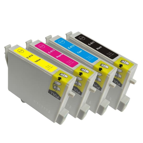 Kompatibel - Epson T0611 / T0612 / T0613 / T0614 Bläckpatroner Rabattpaket 4 st, 72,8 ml