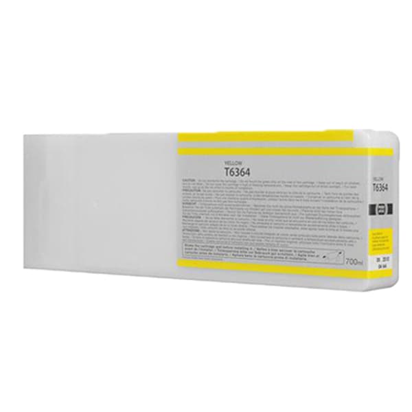 Kompatibel - Epson T6364 blækpatron - Gul 700 ml