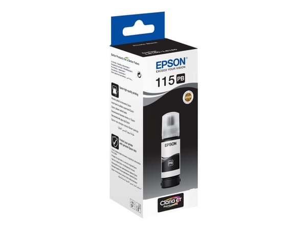 Epson EcoTank 115 - 70 ml - fotosort - original - blekkrefill - for Epson L8160, L8180; EcoTank L8160
