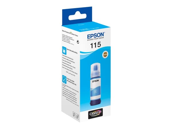 Epson EcoTank 115 - 70 ml - cyan - original - refill - för Epson L8160, L8180; EcoTank L8160