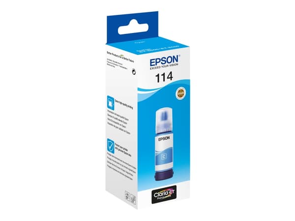 Epson 114 - 70 ml - cyan - original - blekkpåfylling - for EcoTank ET-8500, ET-8550
