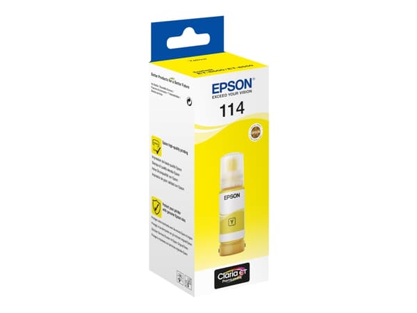 Epson 114 - 70 ml - gul - original - påfyllnadsbläck - för EcoTank ET-8500, ET-8550