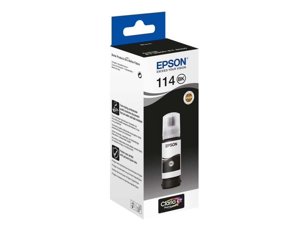 Epson 114 70 Ml Svart Original Blekkrefill For Ecotank Et 8500 Cdon