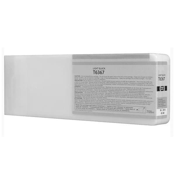 Kompatibel - Epson T6367 LBK blækpatron - Lys lys sort 700 ml