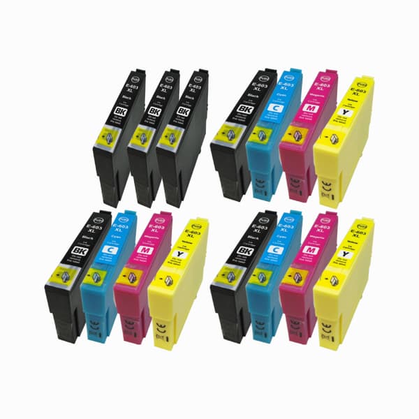 Kompatibel - Epson 603XL combo pack 15 stk blækpatron - BK/C/M/Y 235,2 ml