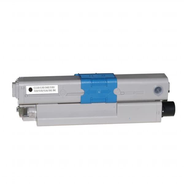 Kompatibel - OKI C110BK (44250724) Lasertoner, Sort, 2500 sider