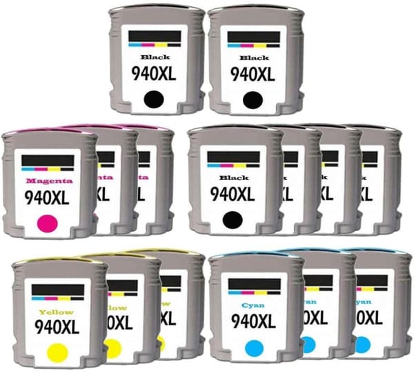 Kompatibel - HP 940 XL Bläckpatroner Rabattpaket 15 st  666 ml