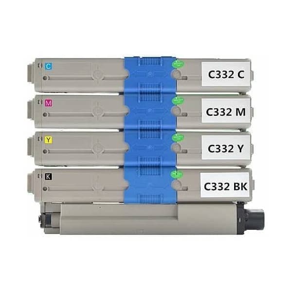 Kompatibel - OKI C332/MC363 combo pack 4 stk Toner - BK/C/M/Y 12500 sider