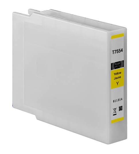 Kompatibel - Epson T7554 13T755440 Gul Blekkpatron 62 ml