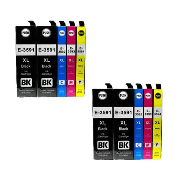 Kompatibel - Epson T3591/T3592/T3593/T3594 XL combo pack 10 stk bläckpatron (350 ml)