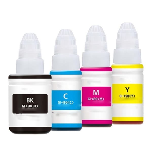 Kompatibel - Canon GI-490 combo pack 4 stk Refill blekk - BK/C/M/Y 345 ml