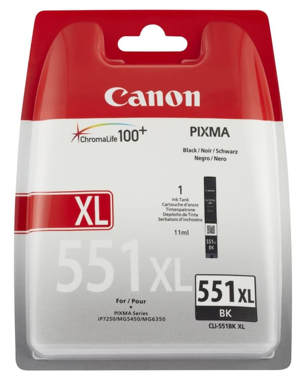 Bläckpatron CANON CLI-551XL svart