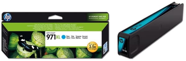 Bläckpatron HP CN626AE 971XL cyan