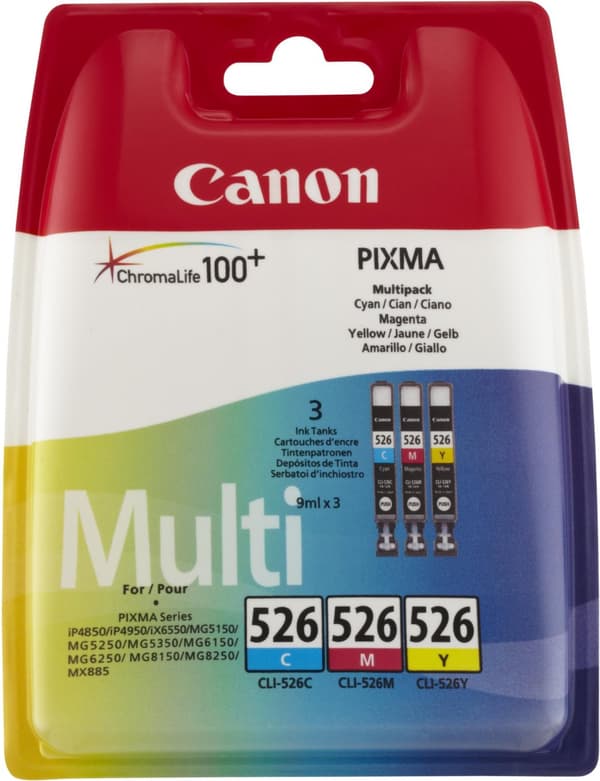 Canon 4541B009 bläckpatroner 3 styck Original Cyan, Magenta, Gul