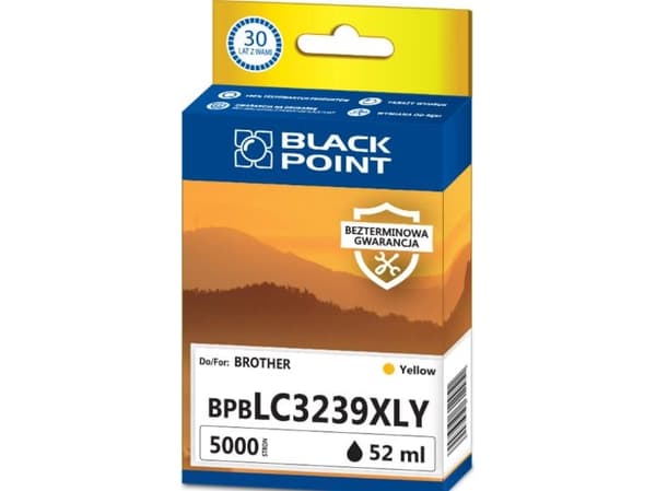 Black Point BLACK POINT (Black Point ink BPBLC3239XLY replaces Brother LC-3239XLY, yellow)
