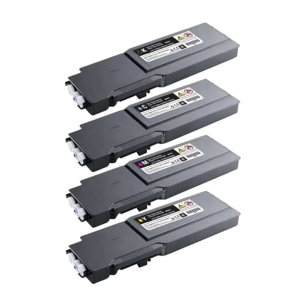 Kompatibel - Dell C3760 combo pack 4 stk lasertoner - BK/C/M/Y 38000 sider