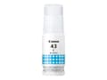 Miniatyrbilde 1 av 4: Canon GI 43 C - Cyan - original - blekkrefill - for PIXMA G540, G640