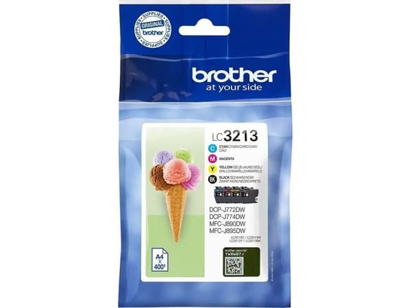 Brother LC3213BK - Svart - original - blekkpatron - for Brother DCP-J572, DCP-J772, DCP-J774, MFC-J890, MFC-J895