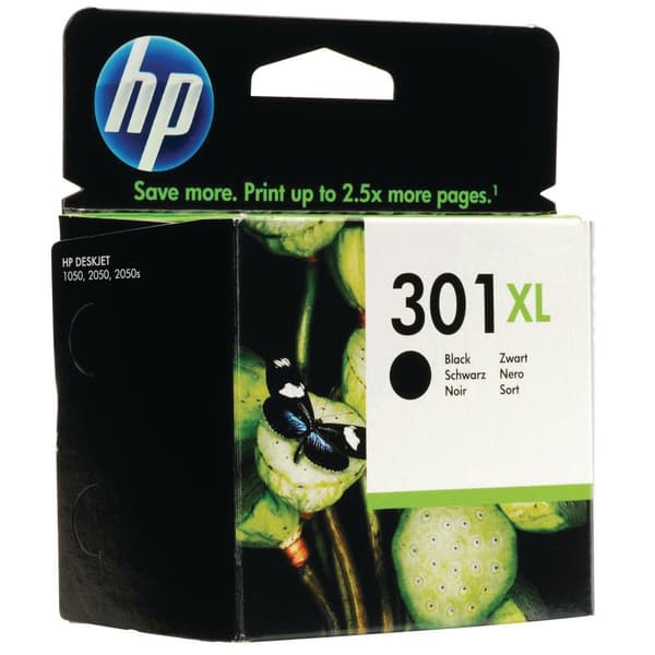 Bläckpatron HP CH563EE 301XL svart