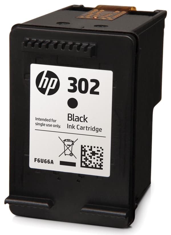Bläckpatron HP F6U66AE 302 svart