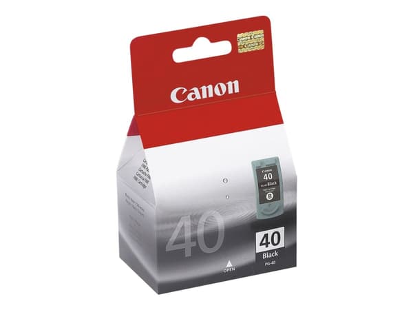 Canon PG-40BK - 16 ml - Høy ytelse - pigmentert svart - original - blekkpatron - for FAX JX210; PIXMA iP1800, iP1900, iP2600, MP140, MP190, MP210, MP