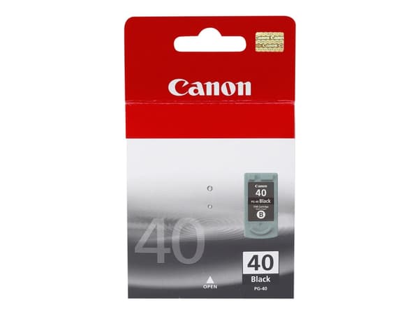Canon PG-40BK - 16 ml - Høy ytelse - pigmentert svart - original - blekkpatron - for FAX JX210; PIXMA iP1800, iP1900, iP2600, MP140, MP190, MP210, MP