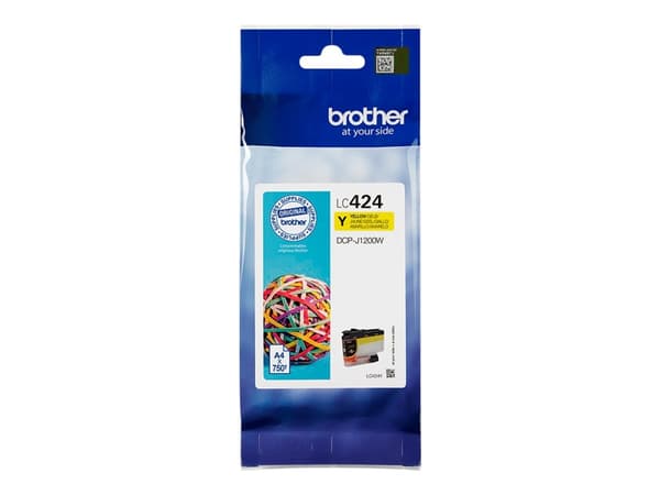 Brother LC424Y - Gul - original - blekkpatron - for Brother DCP-J1200W