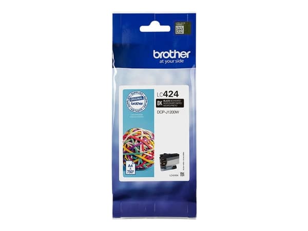 Brother LC424BK - Svart - original - blekkpatron