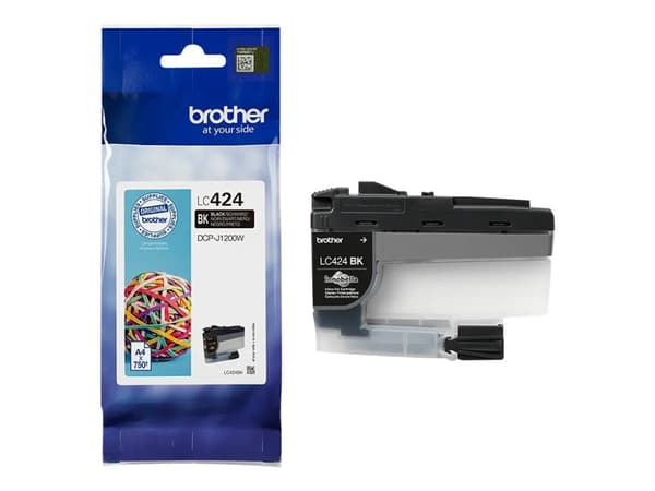 Brother LC424BK - Svart - original - blekkpatron