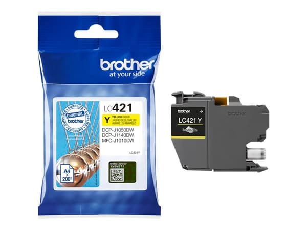Brother LC421Y - Gul - original - blekkpatron
