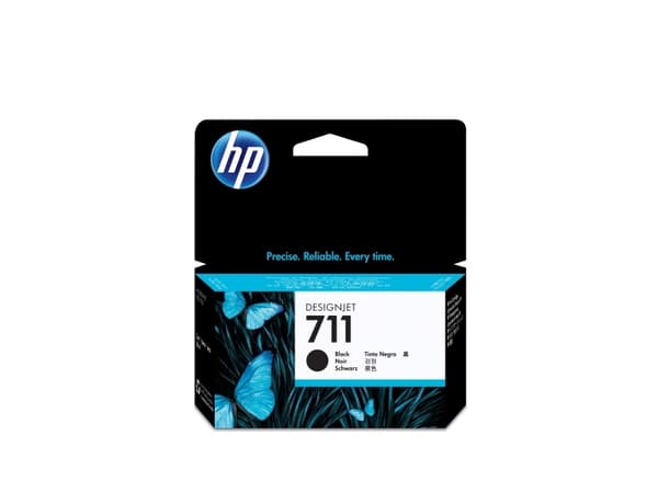 Blækpatron HP 711 CZ129A, 38 ml, sort