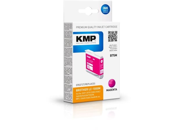 KMP B75M - 5.4 ml - magenta - kompatibel - blekkpatron (alternativ for: Brother LC1000m) - for Brother DCP-350, 353, 357, 560, 750, 770, MFC-3360, 46