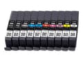 Miniatyrbilde 1 av 4: Canon PFI-MBK/PBK/CO/GY/R/C/M/Y/PC/PM 10 Ink Cartridge Multipack - 10-pack - 14.4 ml - matt svart, fotomagenta, rød, gul, magenta, fotosort, fotocyan