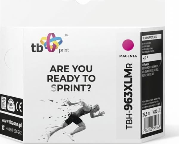 Tb Print Ink TB Utskriftsblekk for HP OfficeJet Pro 9020 TBH-963XLMR MA Ref.