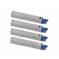Kompatibel - OKI C110 combo pack 4 stk lasertoner (1000 sidor)