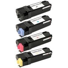 Kompatibel - Xerox Phaser 6128 combo pack 4 stk lasertoner - BK/C/M/Y 10600 sider