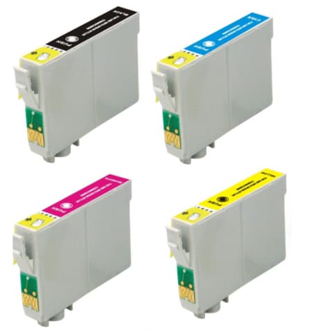 Kompatibel - Epson T0791/T0792/T0793/T0794 Bläckpatroner Rabattpaket 4 st 72,8 ml