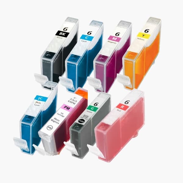 Kompatibel - Canon BCI 3/5/6/8 combo pack 8 stk bläckpatron (106 ml)