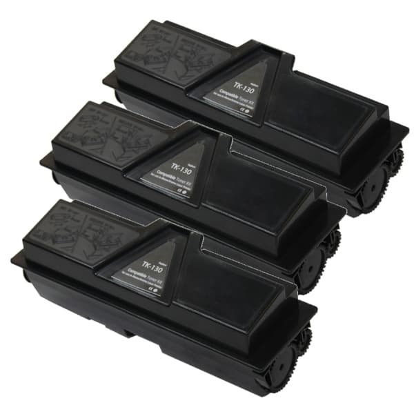 Kompatibel - Kyocera TK130/131/132/133/134 BK combo pack 3 stk Toner - Svart 21600 sider