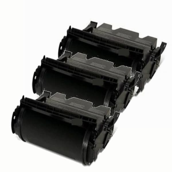 Kompatibel - Lexmark T640 BK combo pack 3 stk Toner - 64016HE - Sort 36000 sider