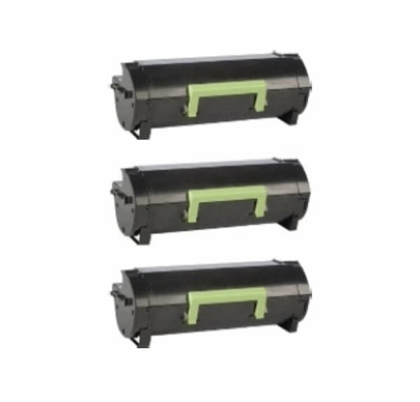 Kompatibel - Lexmark MS310U BK combo pack 3 stk Toner - Svart 60000 sider
