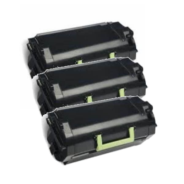 Kompatibel - Lexmark 522HL BK combo pack 3 stk Toner - 52D2H0L - Sort 75000 sider