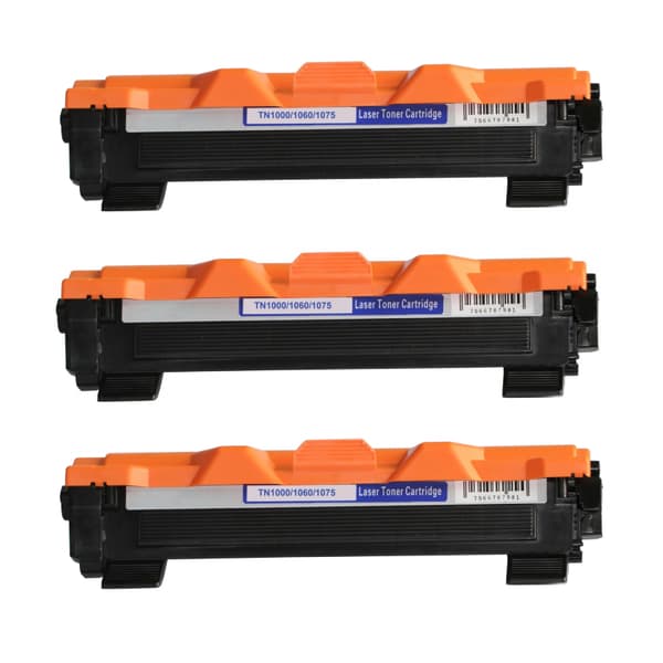 Kompatibel - Brother TN 1000 BK combo pack 3 stk Toner (3000 sidor)