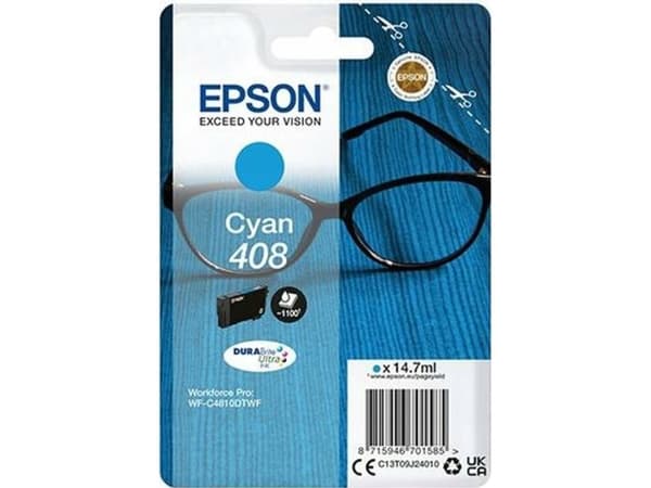 Epson Singlepack Cyan 408 DURABrite Ultra Ink