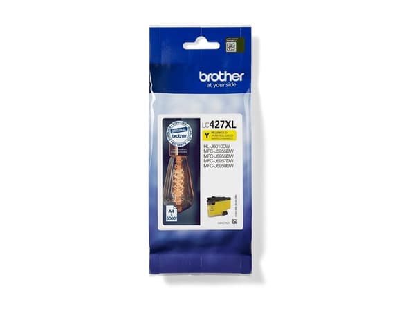 Brother LC427XLY - Høykapasitets - gul - original - blekkpatron - for Brother HL-J6010DW, MFC-J5955DW, MFC-J6955DW, MFC-J6957DW
